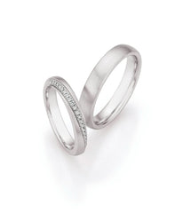 1 Pair of Wedding Rings/Marriage Rings Collection Ruesch Honeymoon Premium IV
