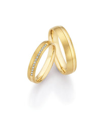 1 Pair of Wedding Rings/Marriage Rings Collection Ruesch Honeymoon Premium IV