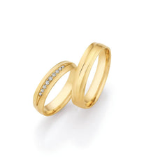 1 Pair of Wedding Rings/Marriage Rings Collection Ruesch Honeymoon Premium IV