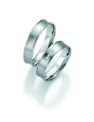 1 pair of wedding rings/wedding rings Collection Ruesch Honeymoon Pure II