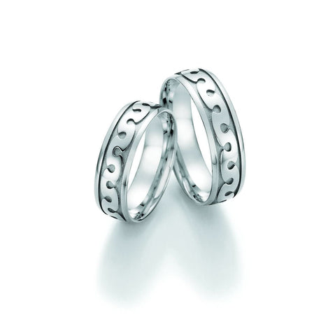 1 Pair of Wedding Rings/Marriage Rings Collection Ruesch Honeymoon Solid III