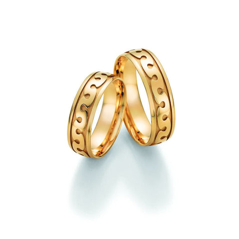 1 Pair of Wedding Rings/Marriage Rings Collection Ruesch Honeymoon Solid III