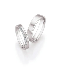 1 Pair of Wedding Rings/Marriage Rings Collection Ruesch Honeymoon Solid XIX