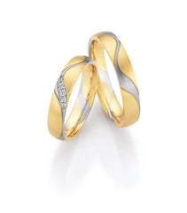 1 Pair of Wedding Rings/Marriage Rings Collection Ruesch Honeymoon Solid XVII