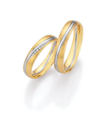 1 Pair of Wedding Rings/Marriage Rings Collection Ruesch Honeymoon Solid XVII