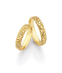 1 Pair of Wedding Rings/Marriage Rings Collection Ruesch Honeymoon Solid XX