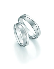 1 Pair of Wedding Rings / Wedding Bands Collection Ruesch Honeymoon Solid VII