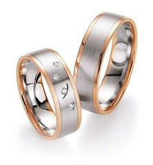 1 Pair of Wedding Rings/Engagement Rings Collection Ruesch Heaven Number Seven