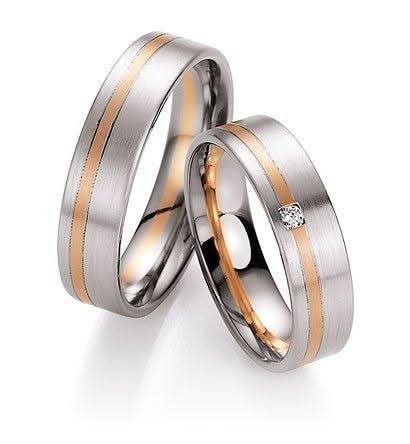 1 Pair of Wedding Rings/Engagement Rings Collection Ruesch Heaven Number Seven