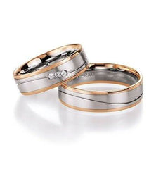 1 Pair of Wedding Rings/Engagement Rings Collection Ruesch Heaven Number Seven