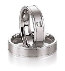 1 Pair of Wedding Rings/Engagement Rings Collection Ruesch Heaven Number Seven