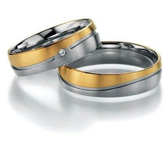 1 Pair of Wedding Rings/Engagement Rings Collection Ruesch Heaven Number Seven