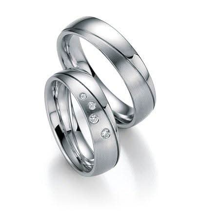 1 Pair of Wedding Rings/Engagement Rings Collection Ruesch Heaven Number Seven