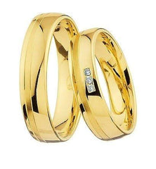 1 paio di fedi nuziali/anelli da matrimonio Collection Ruesch Honeymoon