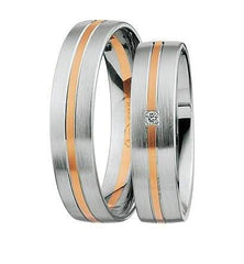 1 Pair of Wedding Rings/Marriage Rings Collection Ruesch Honeymoon