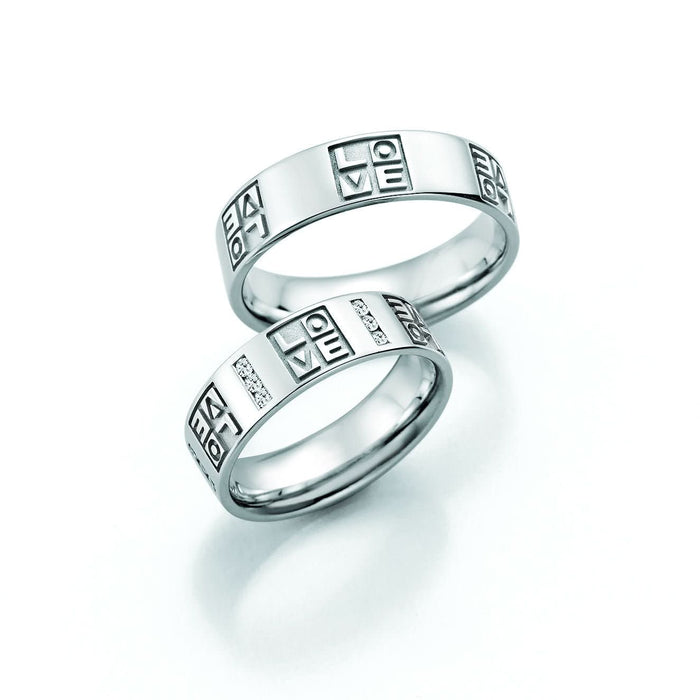 1 Paar Eheringe/Trauringe Collection Ruesch Honeymoon Hearts Love Infinity - Juwelier Steiner