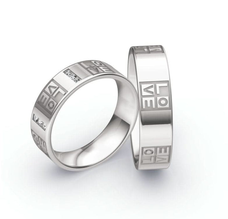 1 Paar Eheringe/Trauringe Collection Ruesch Honeymoon Hearts Love Infinity - Juwelier Steiner