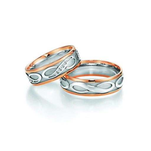 1 Paar Eheringe/Trauringe Collection Ruesch Honeymoon Hearts Love Infinity - Juwelier Steiner
