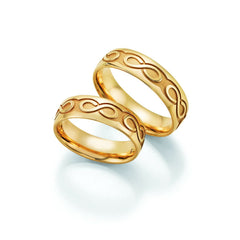 1 Pair of Wedding Rings/Marriage Rings Collection Ruesch Honeymoon Hearts Love Infinity