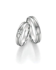 1 coppia di fedi nuziali/fedi matrimoniali Collection Ruesch Honeymoon Infinity