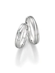 1 Pair of Wedding Rings/Marriage Rings Collection Ruesch Honeymoon Infinity