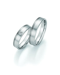 1 Pair of Wedding Rings/Marriage Rings Collection Ruesch Honeymoon ORO Palladium II