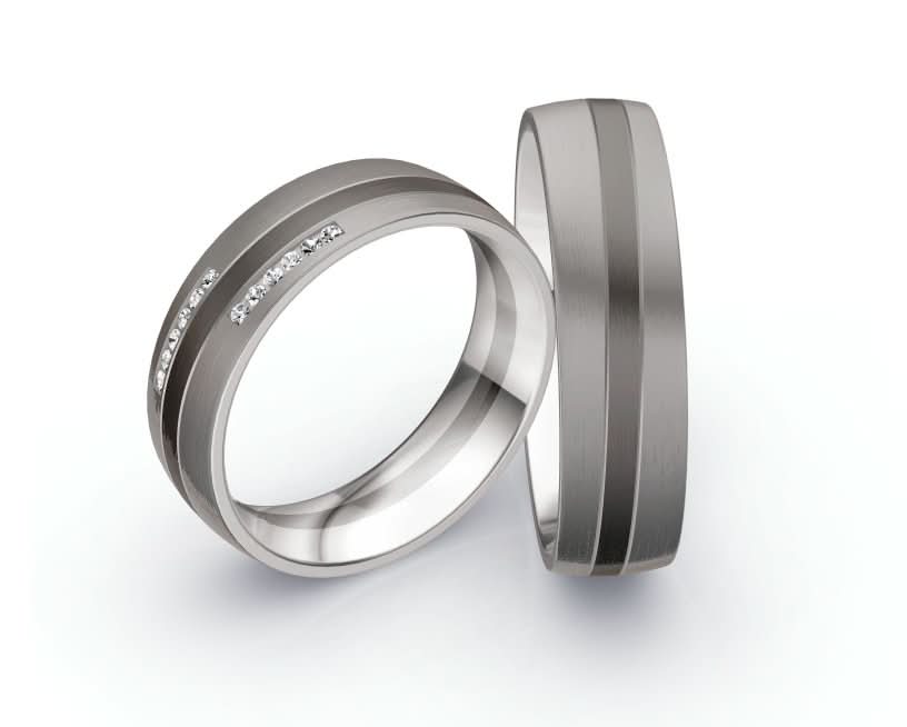 1 Paar Eheringe/Trauringe Collection Ruesch Honeymoon ORO Palladium II - Juwelier Steiner