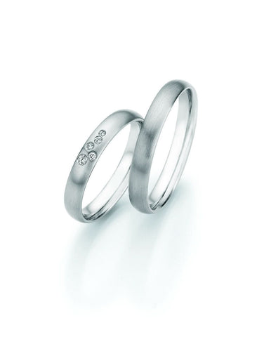 1 Pair of Wedding Rings/Marriage Rings Collection Ruesch Honeymoon Platinum II