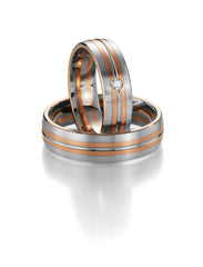 1 Pair of Wedding Rings/Marriage Rings Collection Ruesch Honeymoon Premium