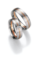 1 Pair of Wedding Rings/Marriage Rings Collection Ruesch Honeymoon Premium