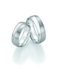 1 Coppia di fedi nuziali/anelli matrimoniali Collection Ruesch Honeymoon Premium II