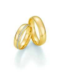 1 Pair of Wedding Rings/Marriage Rings Collection Ruesch Honeymoon Premium II