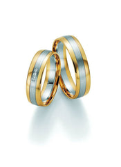 1 Pair of Wedding Rings/Marriage Rings Collection Ruesch Honeymoon Pure III