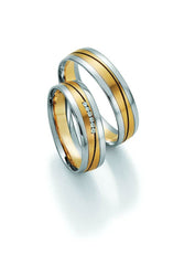 1 Pair of Wedding Rings/Marriage Rings Collection Ruesch Honeymoon Pure III