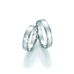 1 Pair of Wedding Rings/Marriage Rings Collection Ruesch Honeymoon Pure IV