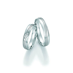 1 Pair of Wedding Rings/Marriage Rings Collection Ruesch Honeymoon Pure IV