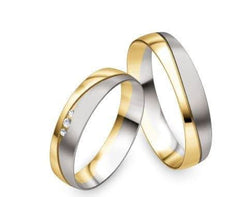 1 Pair of Wedding Rings/Marriage Rings Collection Ruesch Honeymoon Pure V