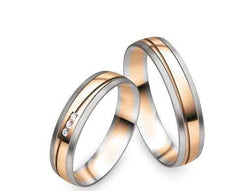 1 Pair of Wedding Rings/Marriage Rings Collection Ruesch Honeymoon Pure V