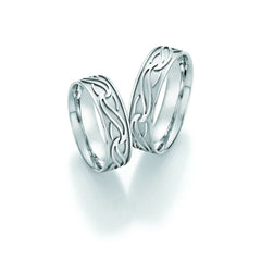 1 Pair of Wedding Rings/Marriage Rings Collection Ruesch Honeymoon Solid III