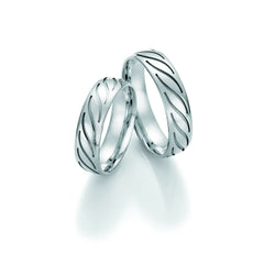 1 Pair of Wedding Rings/Marriage Rings Collection Ruesch Honeymoon Solid III