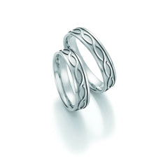 1 Pair of Wedding Rings/Marriage Rings Collection Ruesch Honeymoon Solid III