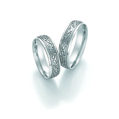 1 Pair of Wedding Rings/Marriage Rings Collection Ruesch Honeymoon Solid III