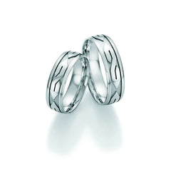 1 Pair of Wedding Rings/Marriage Rings Collection Ruesch Honeymoon Solid III