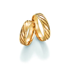 1 Pair of Wedding Rings/Marriage Rings Collection Ruesch Honeymoon Solid III