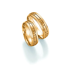 1 Pair of Wedding Rings/Marriage Rings Collection Ruesch Honeymoon Solid III