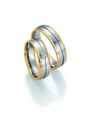 1 Pair of Wedding Rings/Marriage Rings Collection Ruesch Honeymoon Solid II