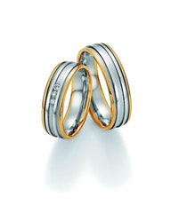 1 Paar Eheringe/Trauringe Collection Ruesch Honeymoon Solid II