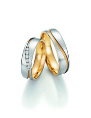1 Pair of Wedding Rings/Marriage Rings Collection Ruesch Honeymoon Solid IV