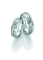 1 coppia di anelli da matrimonio/fedi nuziali Collection Ruesch Honeymoon Solid I