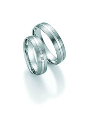 1 Pair of Wedding Rings/Marriage Rings Collection Ruesch Honeymoon Solid I